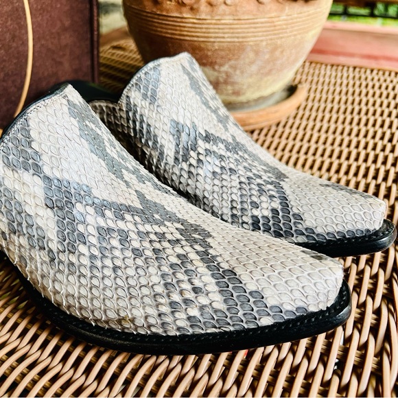 SOLD! Stallion Boot Company Python Boot Sliders - Picture 2 of 8